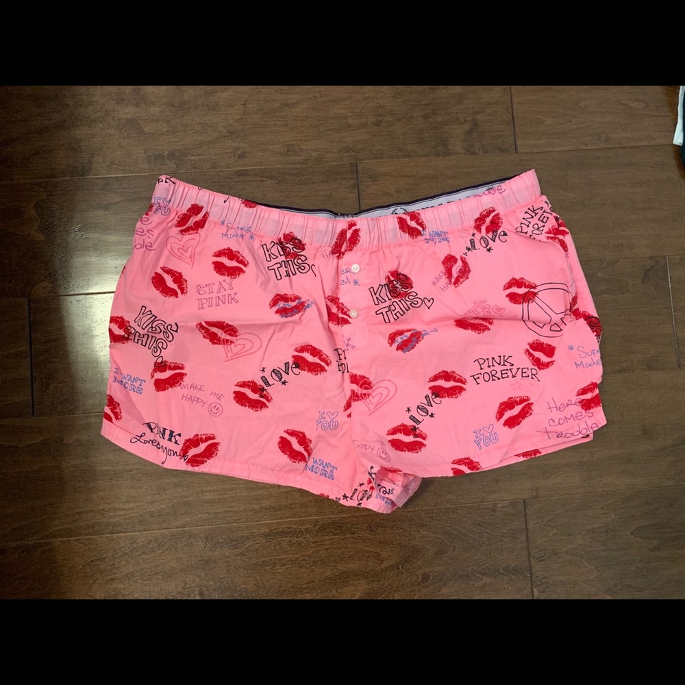 NWT VS pink kiss sleep shorts
